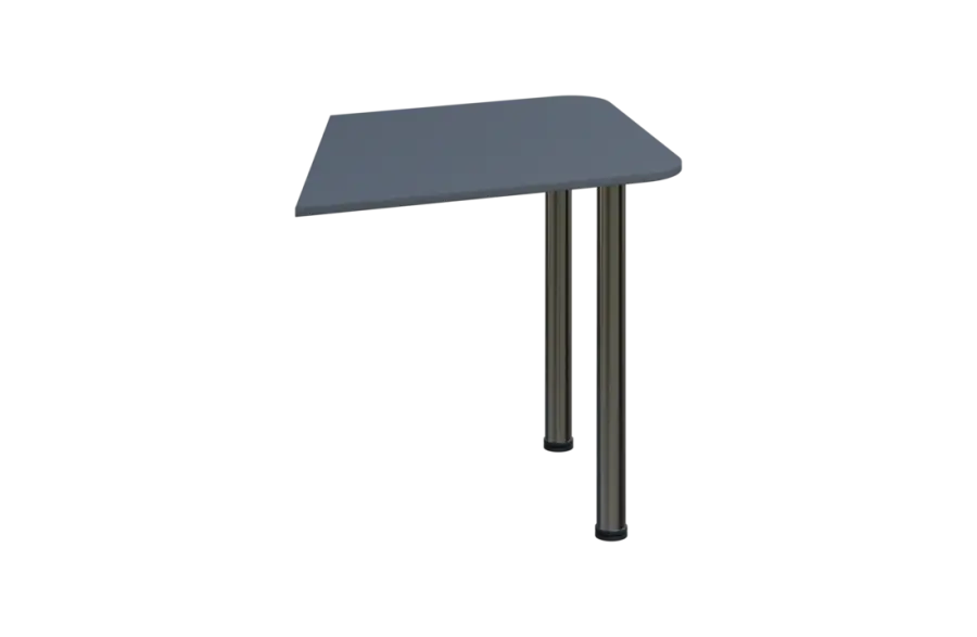 EJZ 2 - 80 přístavba jednací, kovová podnož chrom, síla desky 25 mm, antracit